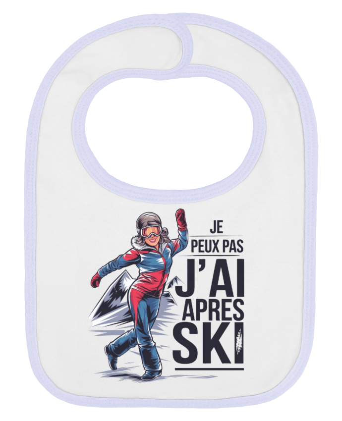 Bavoir bébé uni je peux pas j'ai après ski par bwilfy