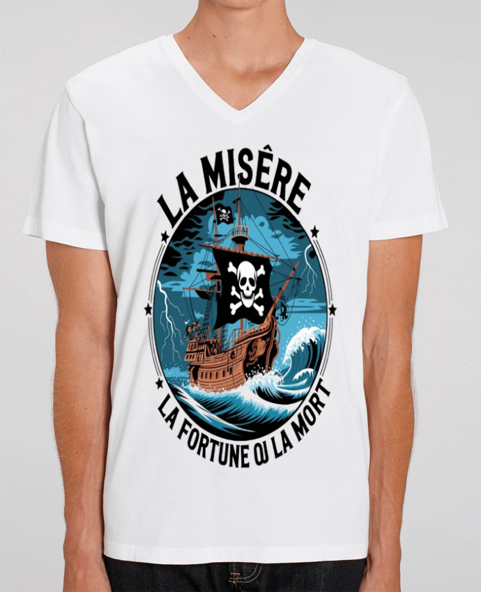 T-shirt homme la misère la fortune ou la mort par bwilfy