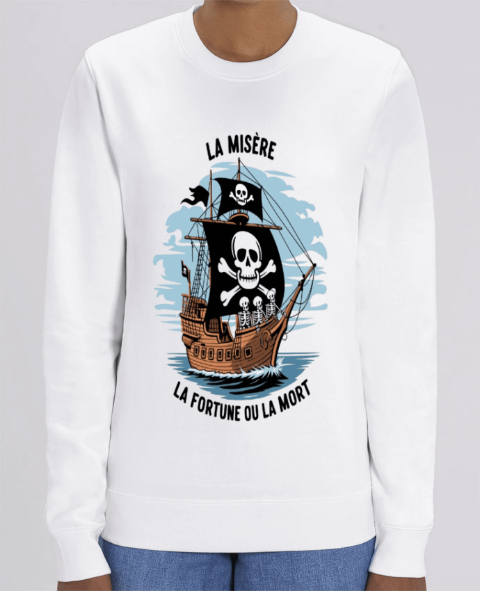 Sweat-shirt la misere la fortune ou la mort Par bwilfy