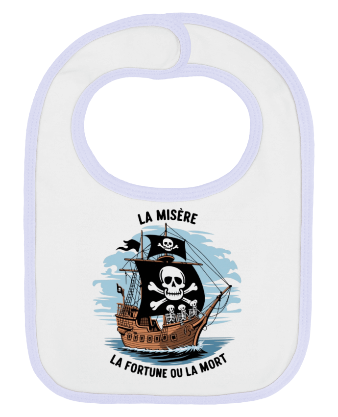 Bavoir bébé uni la misere la fortune ou la mort par bwilfy