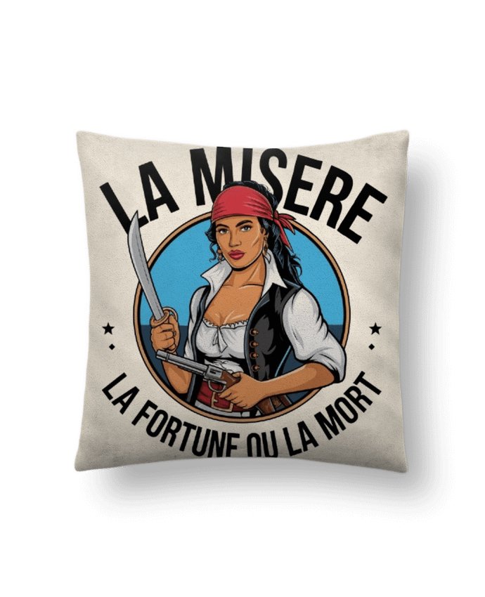 Coussin suédine la misere la fortune ou la mort par bwilfy