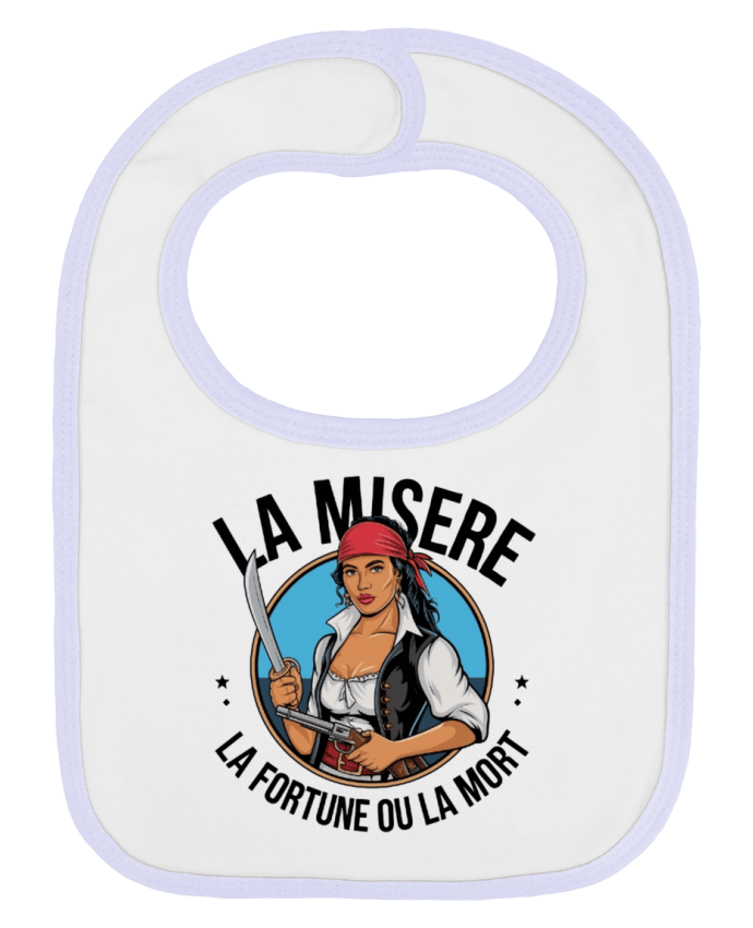 Bavoir bébé uni la misere la fortune ou la mort par bwilfy