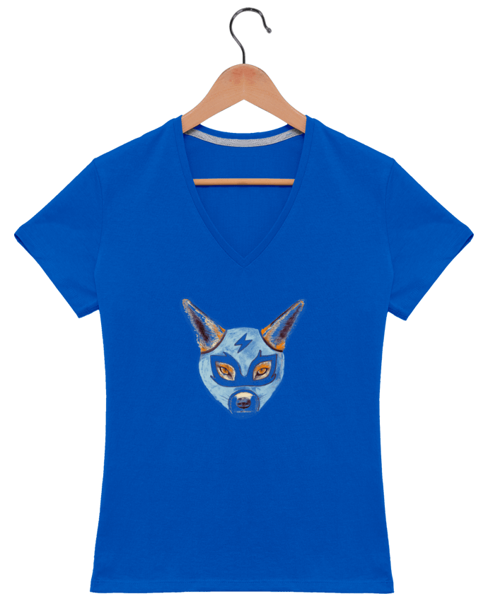 T-shirt femme col V Andrew fox par Florent Bodart