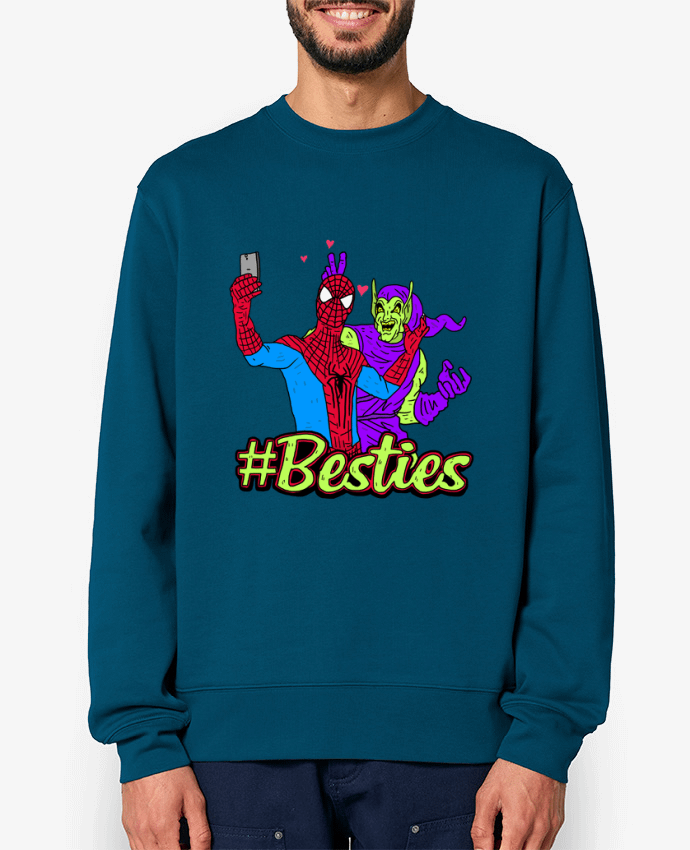 Sweat-shirt #Besties Spiderman Par Nick cocozza