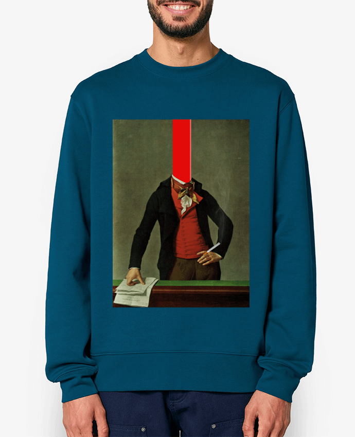 Sweat-shirt The red stripe in the head and the cigarette in the hand Par Marko Köppe