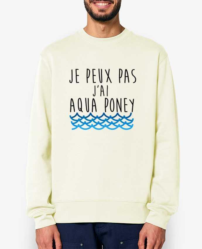 Sweat-shirt J'peux pas j'ai aqua poney Par La boutique de Laura