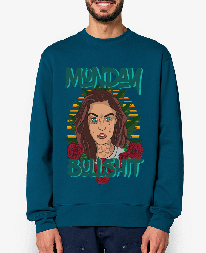 Sweat-shirt Monday bullshit Par 