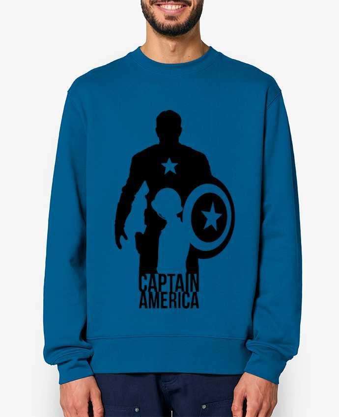 Sweat-shirt Captain america Par Kazeshini