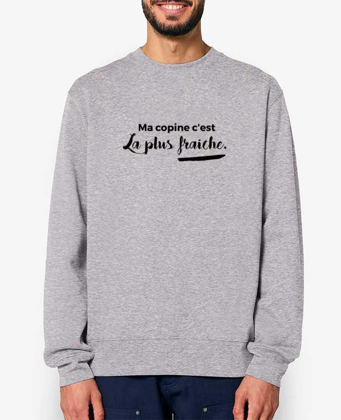 Sweat-shirt Ma copine c'est la plus fraiche Par tunetoo