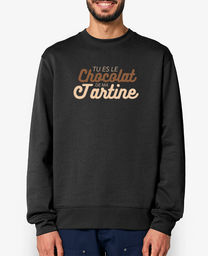 Sweat-shirt Tu es le chocolat de ma tartine Par tunetoo