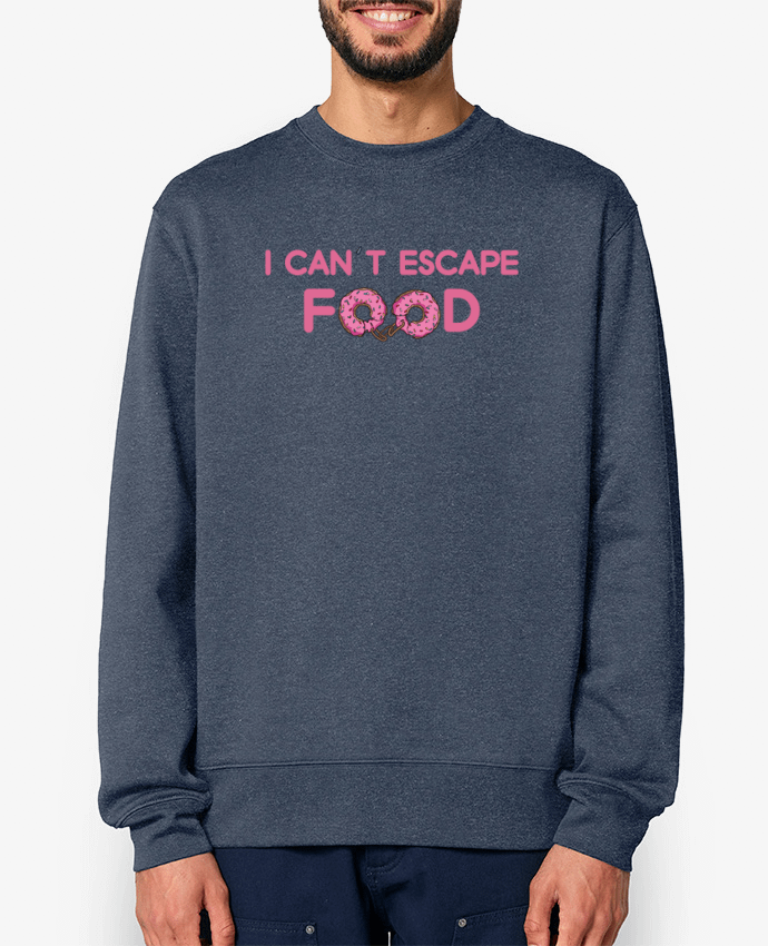 Sweat-shirt I can't escape food Par tunetoo