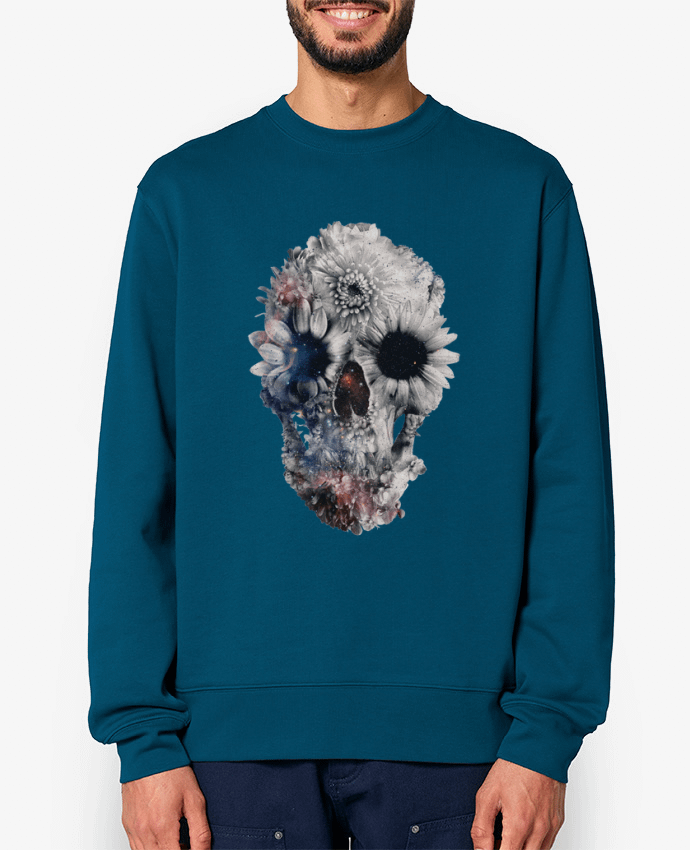 Sweat-shirt Floral skull 2 Par ali_gulec