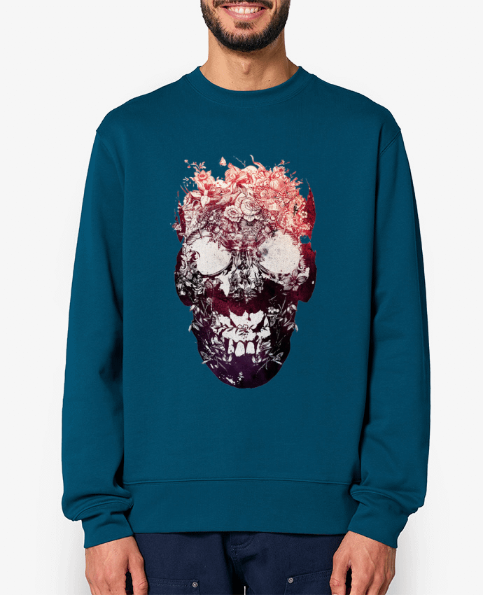 Sweat-shirt Floral skull Par ali_gulec