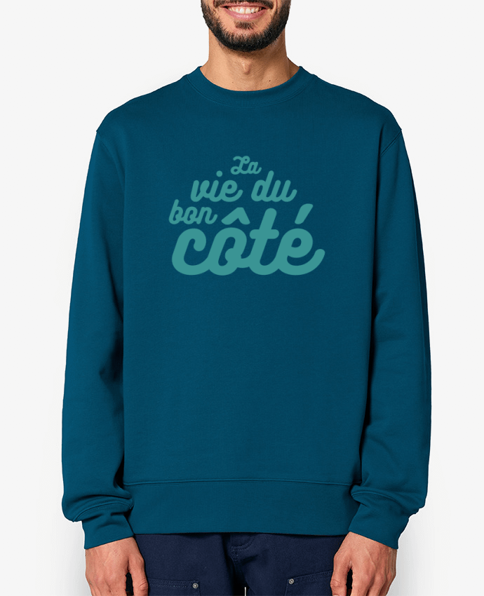 Sweat-shirt La vie du bon côté Par tunetoo