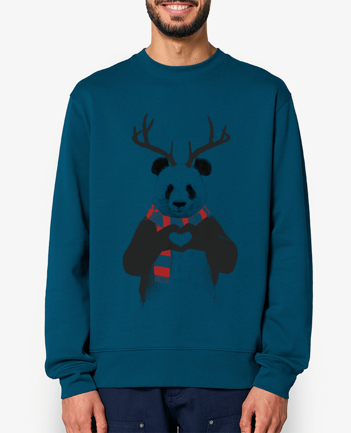 Sweat-shirt X-mas Panda Par Balàzs Solti