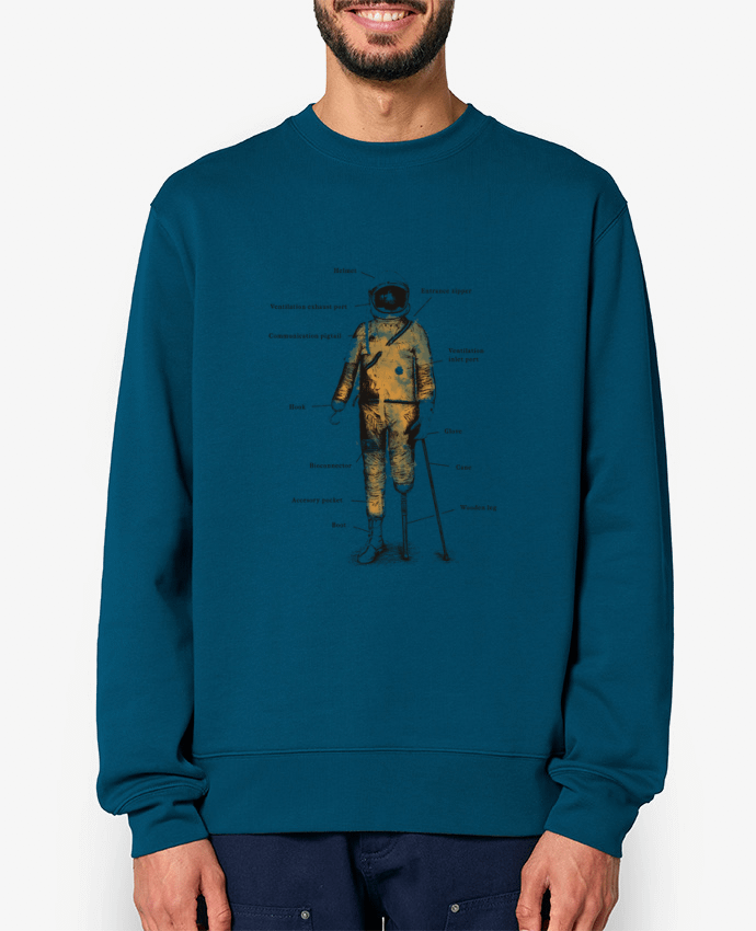 Sweat-shirt Astropirate with text Par Florent Bodart