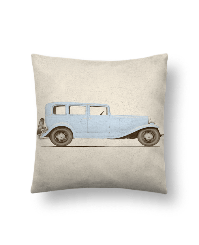 Cushion suede touch 45 x 45 cm Car of the 30s by Florent Bodart
