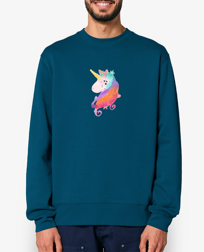 Sweat-shirt Watercolor Unicorn Par PinkGlitter