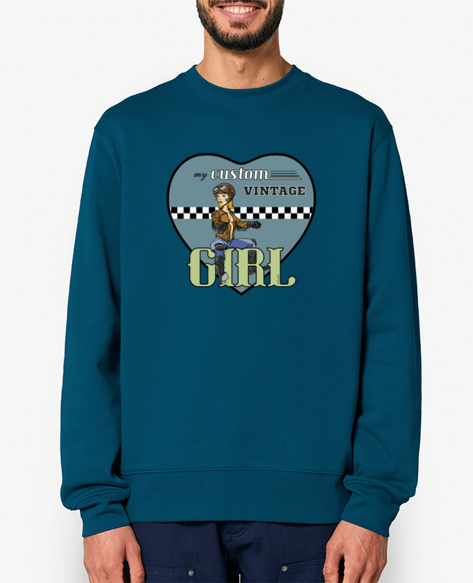 Sweat-shirt My custom vintage girl Par 