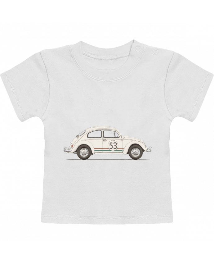T-Shirt Baby Short Sleeve Herbie big manches courtes du designer Florent Bodart