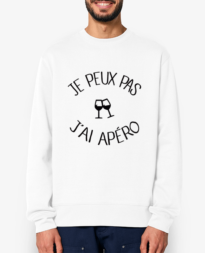 Sweat-shirt Je peux pas j'ai apéro Par Freeyourshirt.com