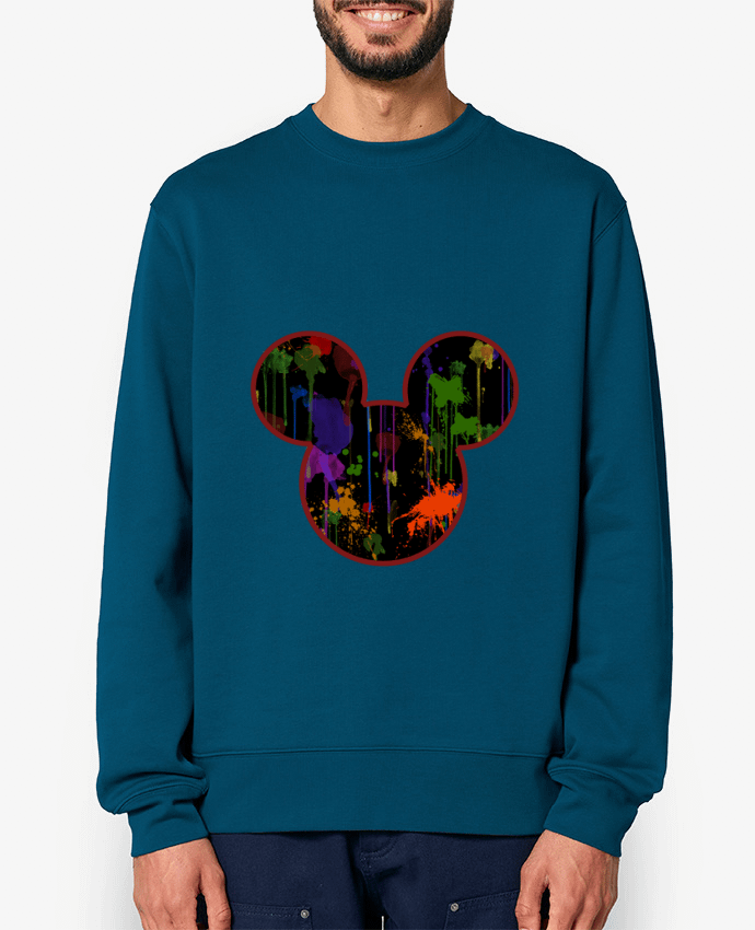 Sweat-shirt Tete de Mickey version noir Par Tasca