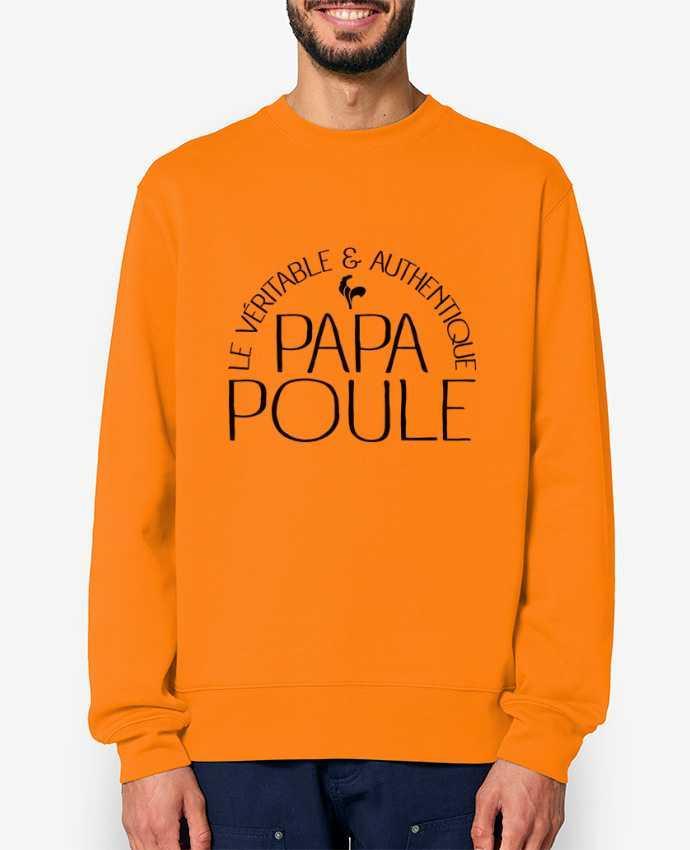 Sweat-shirt Papa Poule Par Freeyourshirt.com