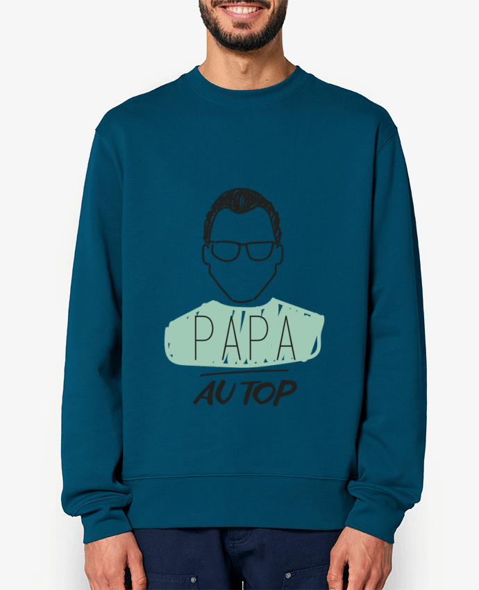 Sweat-shirt DAD ON TOP / PAPA AU TOP Par IDÉ'IN