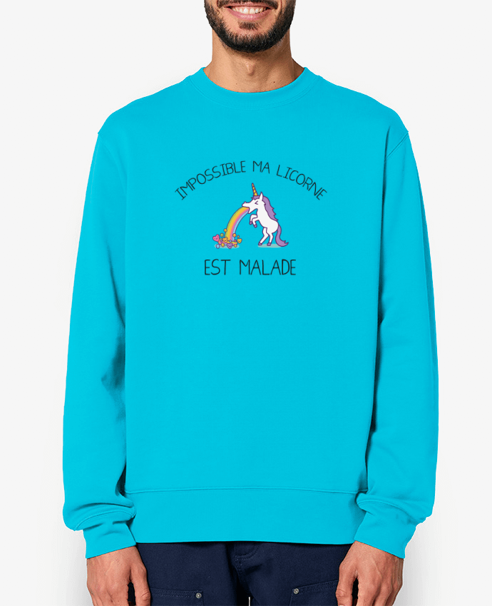 Sweat-shirt Impossible ma licorne est malade ! Par tunetoo