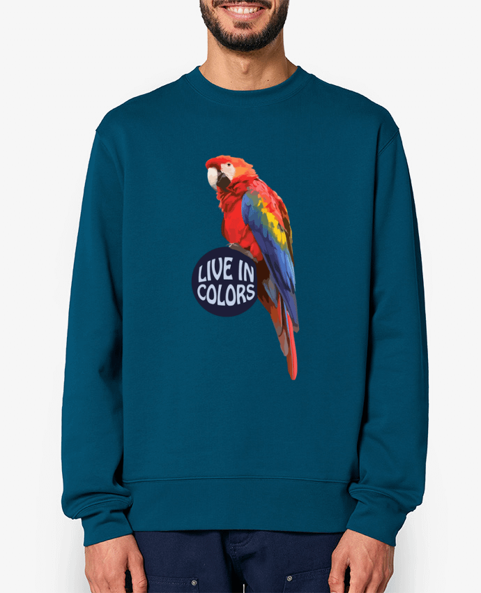 Sweat-shirt Perroquet - Live in colors Par justsayin