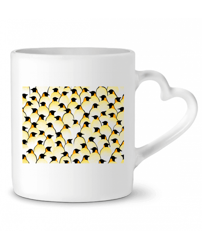 Mug coeur Pengouins par Florent Bodart