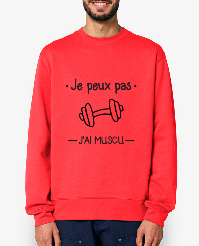 Sweat-shirt Je peux pas j'ai muscu, musculation Par Benichan