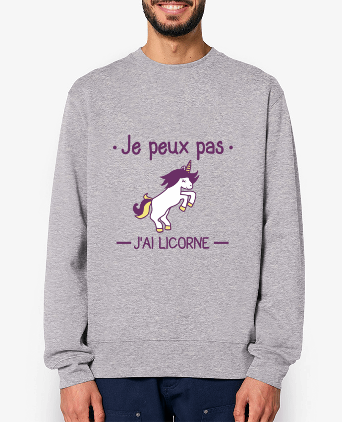 Sweat-shirt Je peux pas j'ai licorne Par Benichan