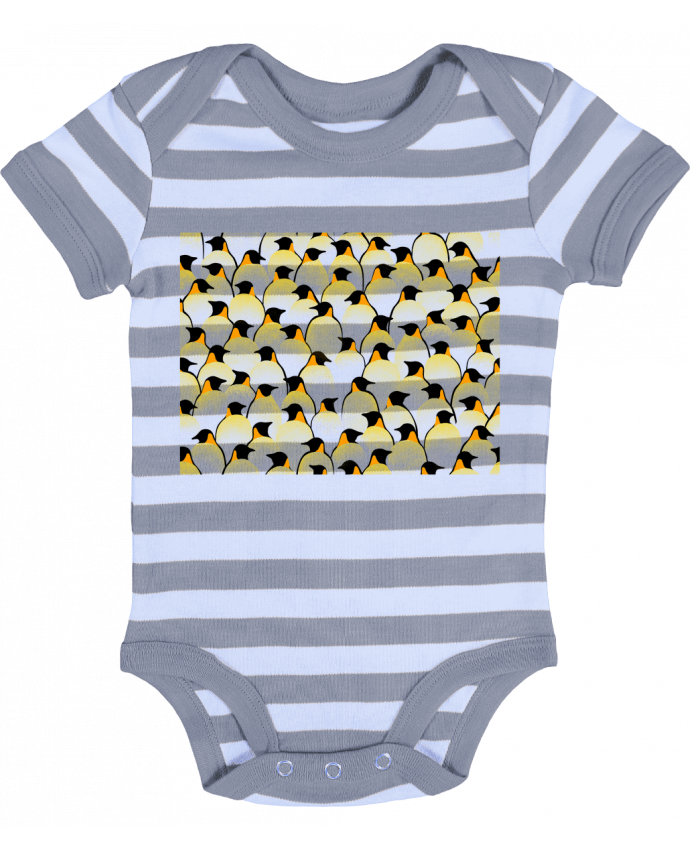 Baby Body striped Pengouins - Florent Bodart