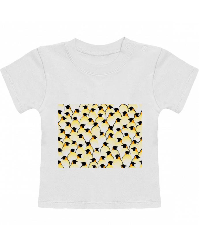 T-shirt bébé Pengouins manches courtes du designer Florent Bodart