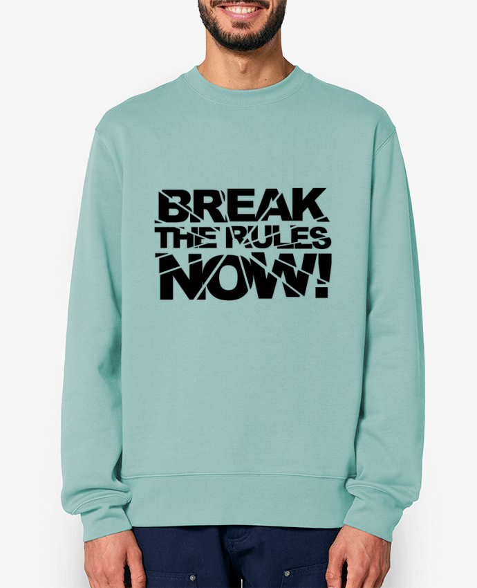 Sweat-shirt Break The Rules Now ! Par Freeyourshirt.com