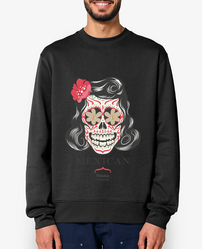 Sweat-shirt Mexican crane Par Mauvaise Graine