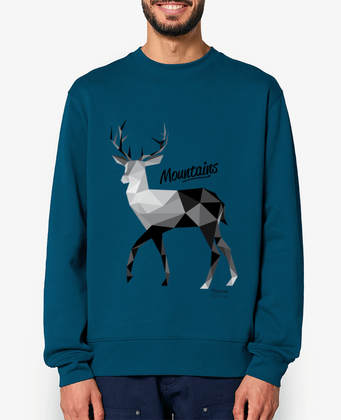 Sweat-shirt Mountains Par Mauvaise Graine
