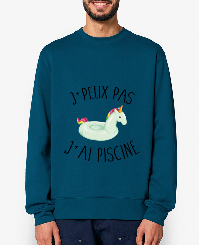 Sweat-shirt Je peux pas j'ai piscine Par FRENCHUP-MAYO