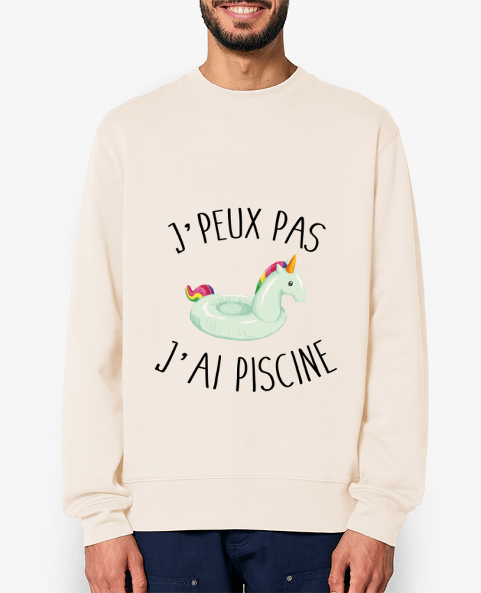 Sweat-shirt Je peux pas j'ai piscine Par FRENCHUP-MAYO