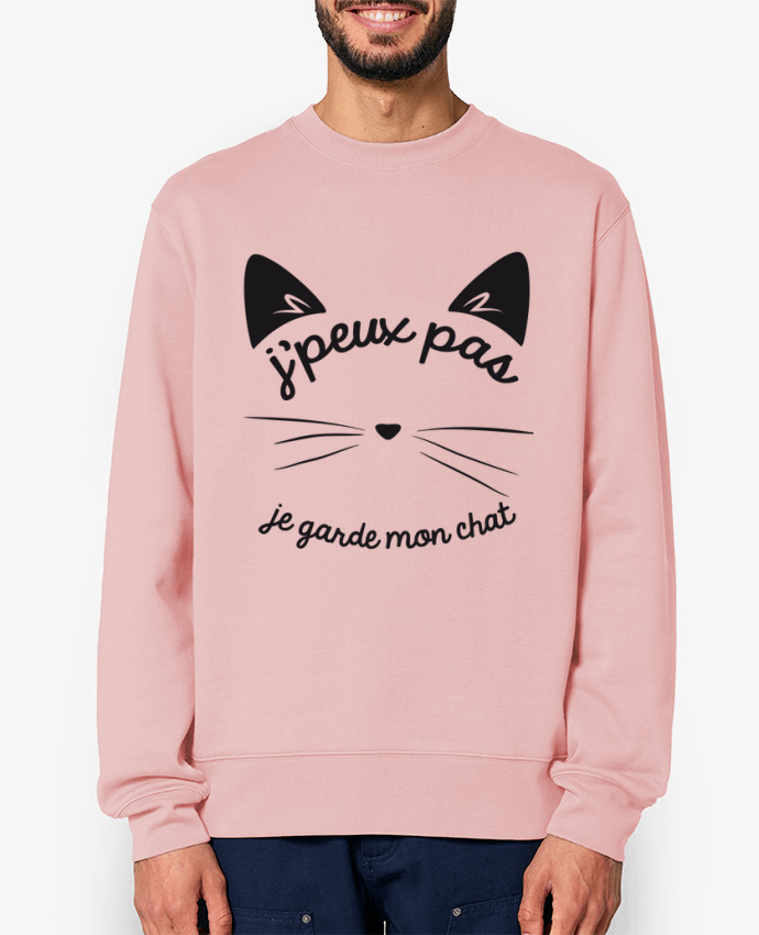 Sweat-shirt Je peux pas je garde mon chat Par FRENCHUP-MAYO