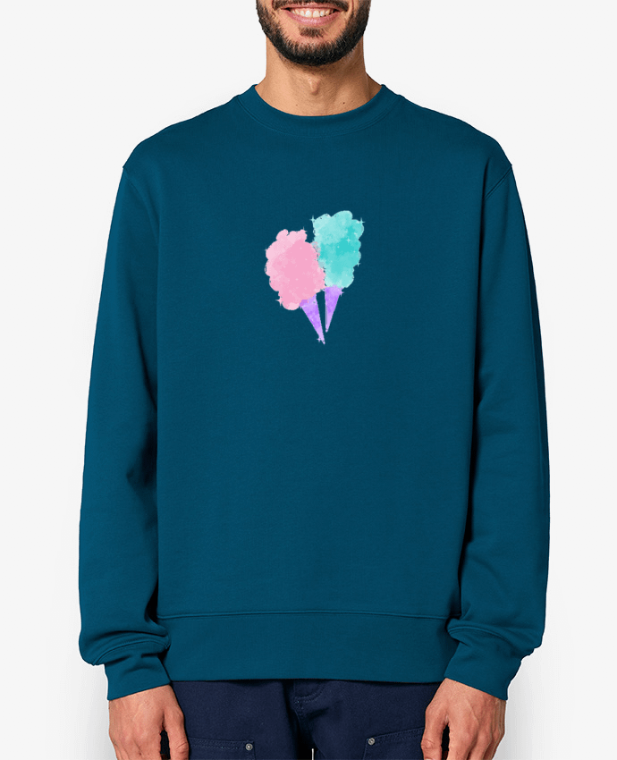 Sweat-shirt Watercolor Cotton Candy Par PinkGlitter