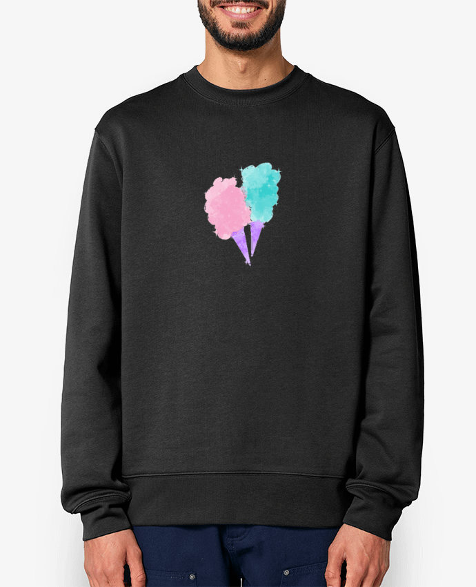 Sweat-shirt Watercolor Cotton Candy Par PinkGlitter