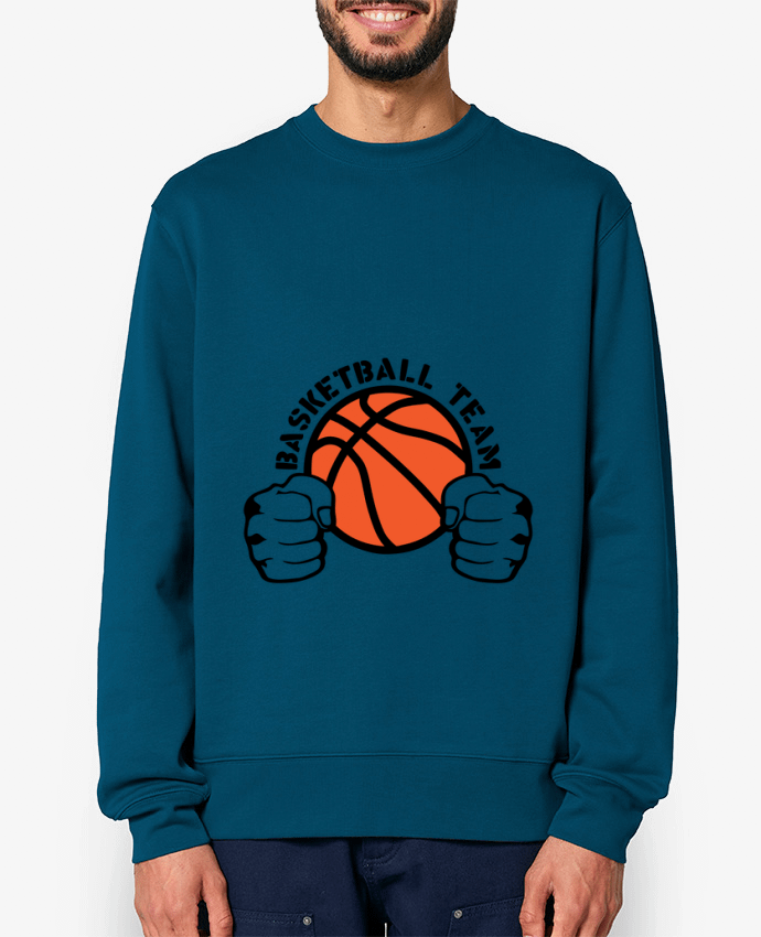 Sweat-shirt basketball team poing ferme logo equipe Par Achille