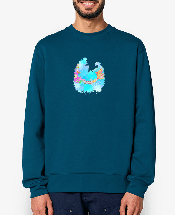 Sweat-shirt Watercolor Mermaid Par PinkGlitter