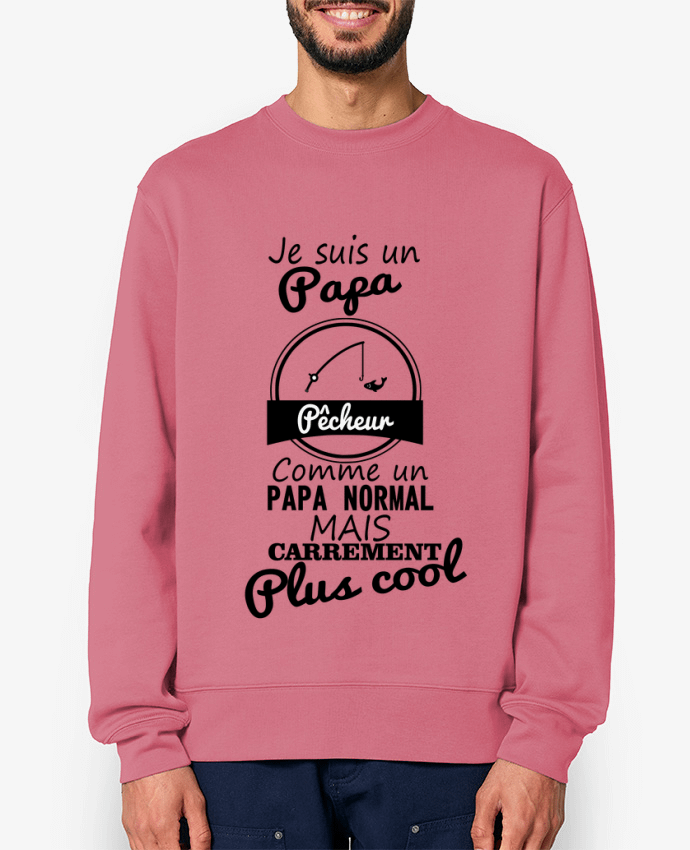 Sweat-shirt Je suis un papa pêcheur comme un papa normal mais carrément plus cool Par Benichan