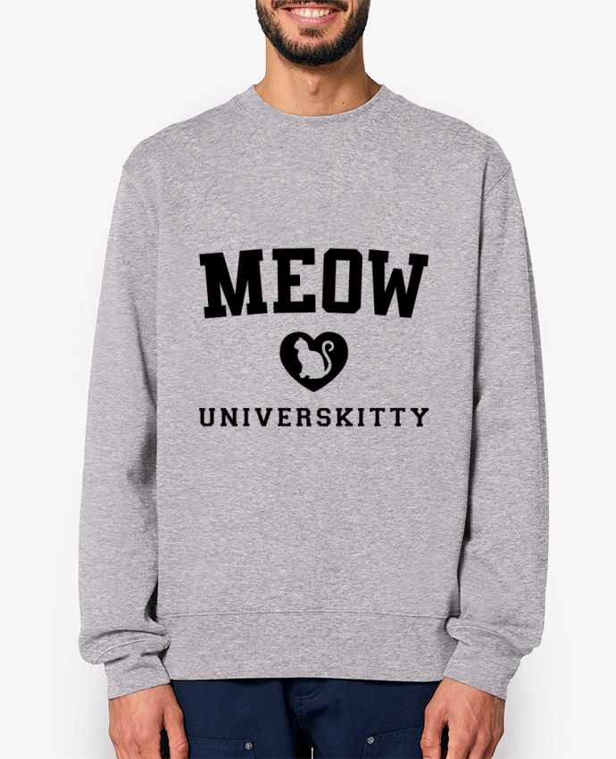 Sweat-shirt Meow Universkitty Par Freeyourshirt.com