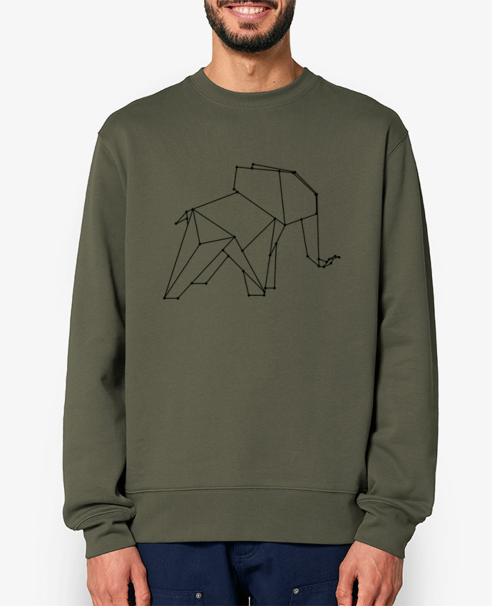 Sweat-shirt Origami elephant Par /wait-design