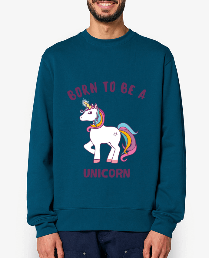 Sweat-shirt Born to be a unicorn Par Bichette
