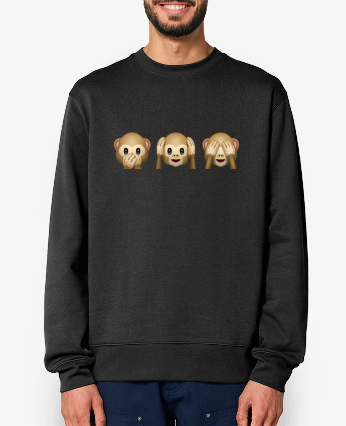 Sweat-shirt Three monkeys Par Bichette